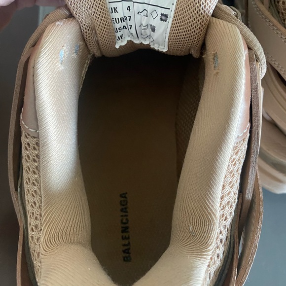 BALENCIAGA TRACK SNEAKERS BEIGE SZ 37 - Picture 7 of 7